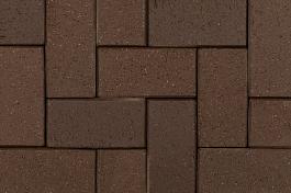 Клинкерная тротуарная брусчатка Schwarz Braun, ABC (200х100х52)