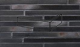 Клинкерный угловой элемент riegel 456 schwarz-blau (7751), Stroeher для фасада