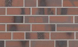 Клинкерная плитка под кирпич 654 flammenrot (8145) 240x71x12 BRICKWERK, Stroeher для фасада