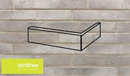 Клинкерный угловой элемент kontur EG 472 grau engobiert 240x115x52x12 (8003), Stroeher для фасада
