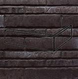 Клинкерный угловой элемент zeitlos 359 kohlenglanz 240x115x35x14 (7436), Stroeher для фасада