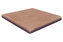 Клинкерная угловая ступень Stone Brown, Exagres 330x330