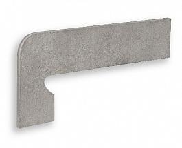 Клинкерный плинтус ступени левый Vega Gris, Exagres 175х395