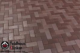 Тротуарный клинкерный кирпич P409KDF gala ferrum Feldhaus Klinker, 200х100х52