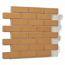 Фасадная термопанель ППУ40 с клинкерной плиткой Objekta Sandgelb glatt 240x71x10, ABC Klinkergruppe