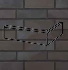 Клинкерный угловой элемент 336 metallic black 240x115x71x11 (2640), Stroeher для фасада