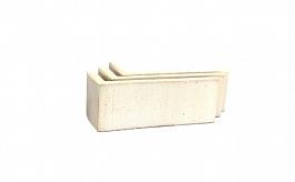 Клинкерная плитка угловая Terramatic Plato White BC 3114, 185x71x70x14 мм от 256 руб.