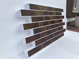 Фасадная термопанель ППУ60 с клинкерной плиткой Aubergine glatt 240x71x10, ABC Klinkergruppe