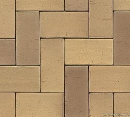 Тротуарный клинкерный кирпич PK0640 Hellbraun-bunt 200х100х40, Westerwalder