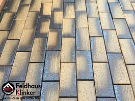 Клинкерная плитка для улицы P248KF areno nero Feldhaus Klinker, 200х100х45