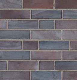 Клинкерная плитка под кирпич 325 achatblue flashed 240x71x11 (2110), Stroeher для фасада