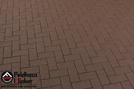 Тротуарный клинкерный кирпич P502KF umbra plano Feldhaus Klinker, 200х100х45
