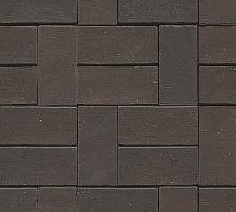 Тротуарный клинкерный кирпич PK0552 Eisenschmelz schwarzbraun 240x100x52, Westerwalder