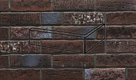 Клинкерный угловой элементe steinlinge 377 platinbraun 240x115x71x14 (7371), Stroeher для фасада