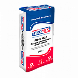 Шпатлевка цементная Promix FH-B 020, атмосферостойкая, белая, 20 кг от 716 руб.