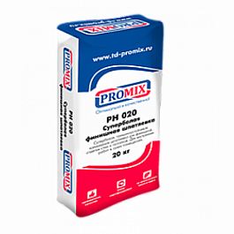 Шпатлевка полимерная финишная Promix PH 020, трещиноустойчивая, супер-белая, 20 кг от 777 руб.