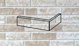 Клинкерный угловой элемент riemchen x 385 beige 240x115x71x14 (7471), Stroeher для фасада