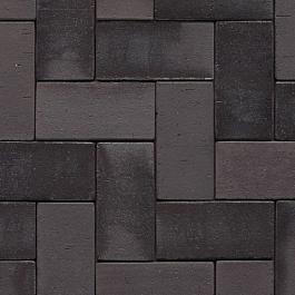 Тротуарный клинкерный кирпич PK1540 Schwarz-bunt 200х100х40, Westerwalder