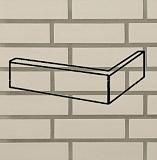 Клинкерный угловой элемент keravette 140 white 240x115x71x11 (2640), Stroeher для фасада