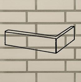 Клинкерный угловой элемент keravette 140 white 240x115x71x11 (2640), Stroeher для фасада
